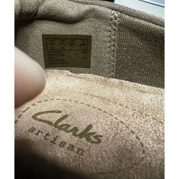 Clarks Artisan Women's 11 M Brown Suede Wedge Comfort Casual Slip On Loafer Shoe - Picture 9 of 10